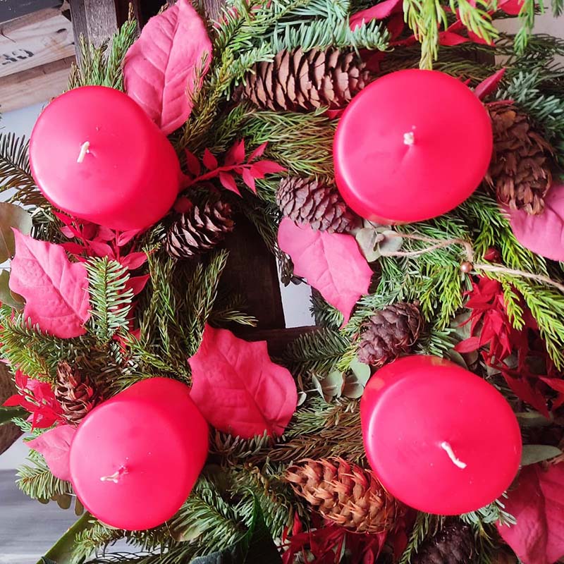 Adventskranz Workshop Benrath_Adventskranz selbst binden Benrath